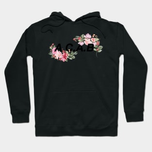 A.C.A.B. Floral Hoodie